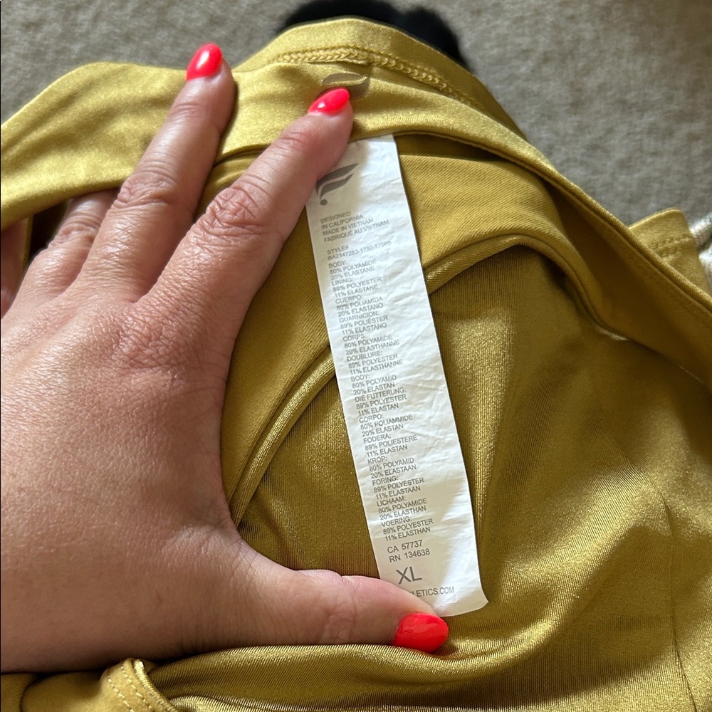Fabletics Golden Sleeveless Top - Picture 2 of 5